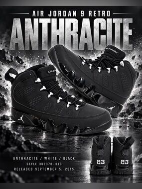 Air Jordan 9 Retro "Anthracite"